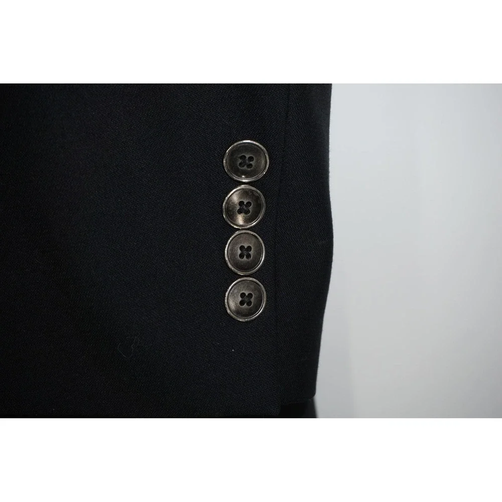 Hart‎ Schaffner Marx Blazer Men's 46L Black Gold Trumpeter Two Button Sport Coat
